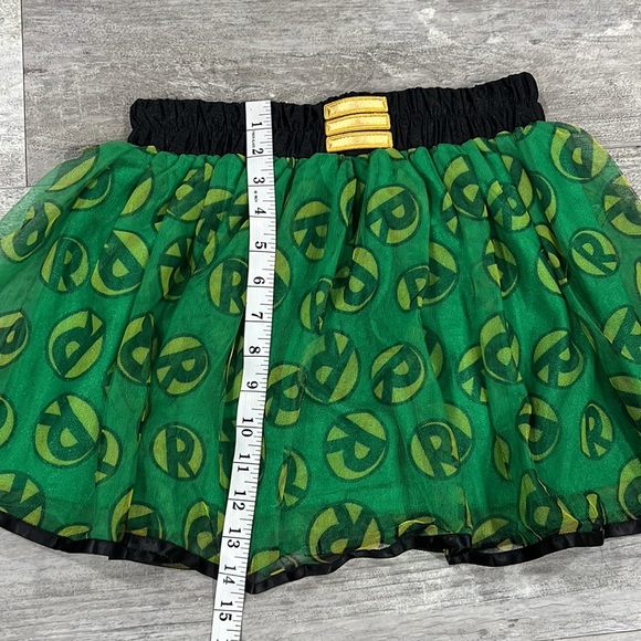 Halloween Costume DC Comics Robin Logo Green Tutu Skirt - Picture 4 of 7